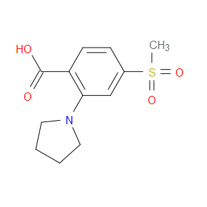 4-(METHYLSULFONYL)-2-PYRROLIDINOBENZOIC ACID