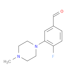 4-FLUORO-3-(4-METHYLPIPERAZIN-1-YL)BENZALDEHYDE - Click Image to Close