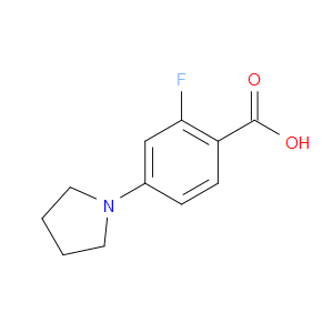 2-FLUORO-4-PYRROLIDINOBENZOIC ACID - Click Image to Close