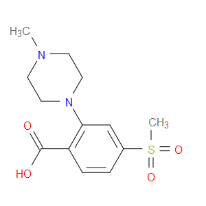 2-(4-METHYL-1-PIPERAZINYL)-4-(METHYLSULFONYL)BENZOIC ACID