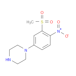 N-(3-METHYLSULPHONYL-4-NITROPHENYL)PIPERAZINE
