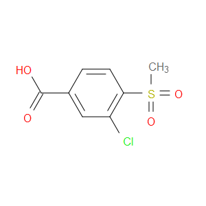 3-CHLORO-4-(METHYLSULFONYL)BENZOIC ACID - Click Image to Close