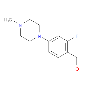 2-FLUORO-4-(4-METHYLPIPERAZIN-1-YL)BENZALDEHYDE - Click Image to Close