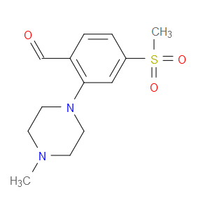 2-(4-METHYL-1-PIPERAZINYL)-4-(METHYLSULFONYL)BENZALDEHYDE - Click Image to Close