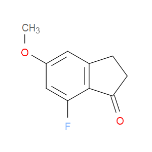 7-FLUORO-5-METHOXY-2,3-DIHYDRO-1H-INDEN-1-ONE - Click Image to Close
