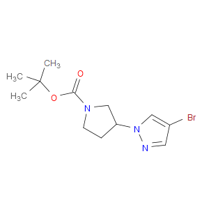 TERT-BUTYL 3-(4-BROMO-1H-PYRAZOL-1-YL)PYRROLIDINE-1-CARBOXYLATE - Click Image to Close