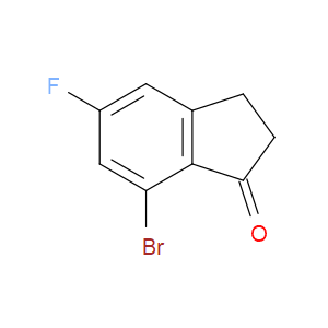 7-BROMO-5-FLUORO-2,3-DIHYDRO-1H-INDEN-1-ONE - Click Image to Close