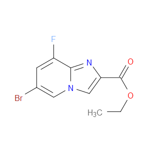 ETHYL 6-BROMO-8-FLUOROIMIDAZO[1,2-A]PYRIDINE-2-CARBOXYLATE