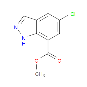 METHYL 5-CHLORO-1H-INDAZOLE-7-CARBOXYLATE - Click Image to Close