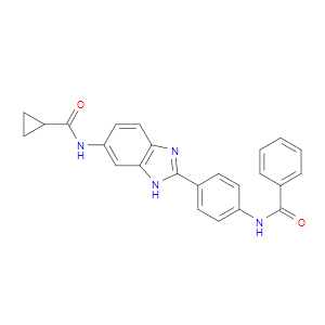 N-[4-(5-CYCLOPROPANECARBOXAMIDO-1H-BENZIMIDAZOL-2-YL)PHENYL]BENZAMIDE - Click Image to Close