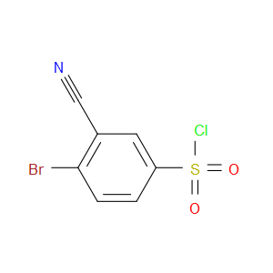 4-BROMO-3-CYANOBENZENE-1-SULFONYL CHLORIDE