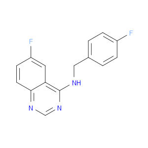 6-FLUORO-N-(4-FLUOROBENZYL)QUINAZOLIN-4-AMINE - Click Image to Close