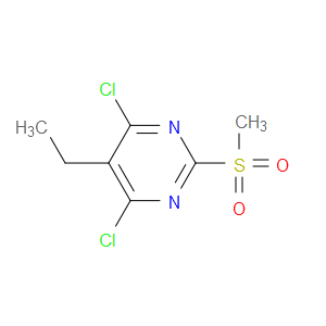 4,6-DICHLORO-5-ETHYL-2-(METHYLSULFONYL)PYRIMIDINE