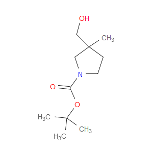 TERT-BUTYL 3-(HYDROXYMETHYL)-3-METHYLPYRROLIDINE-1-CARBOXYLATE - Click Image to Close