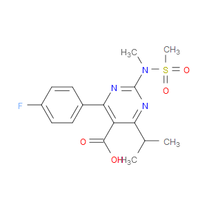 4-(4-FLUOROPHENYL)-6-ISOPROPYL-2-[(N-METHYL-N-METHYLSULFONYL)AMINO]PYRIMIDINE-5-CARBOXYLIC ACID - Click Image to Close