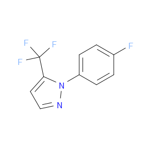 1-(4-FLUOROPHENYL)-5-(TRIFLUOROMETHYL)-1H-PYRAZOLE