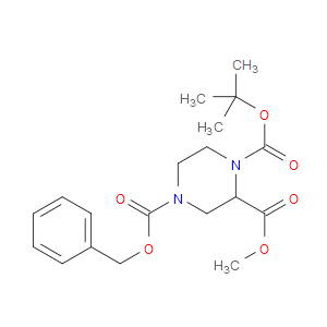 4-BENZYL 1-TERT-BUTYL 2-METHYL PIPERAZINE-1,2,4-TRICARBOXYLATE - Click Image to Close