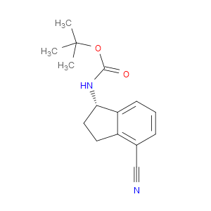 TERT-BUTYL N-[(1S)-4-CYANO-2,3-DIHYDRO-1H-INDEN-1-YL]CARBAMATE - Click Image to Close