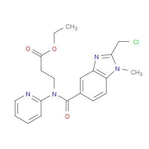 ETHYL 3-(2-(CHLOROMETHYL)-1-METHYL-N-(PYRIDIN-2-YL)-1H-BENZO[D]IMIDAZOLE-5-CARBOXAMIDO)PROPANOATE - Click Image to Close
