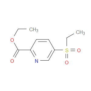ETHYL 5-(ETHYLSULFONYL)PYRIDINE-2-CARBOXYLATE