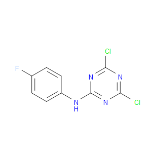4,6-DICHLORO-N-(4-FLUOROPHENYL)-1,3,5-TRIAZIN-2-AMINE