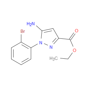 ETHYL 5-AMINO-1-(2-BROMOPHENYL)-1H-PYRAZOLE-3-CARBOXYLATE