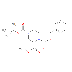 1-BENZYL 4-TERT-BUTYL 2-METHYL PIPERAZINE-1,2,4-TRICARBOXYLATE - Click Image to Close