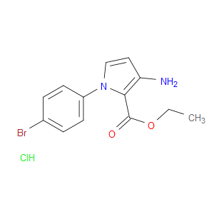 ETHYL 3-AMINO-1-(4-BROMOPHENYL)-1H-PYRROLE-2-CARBOXYLATE HYDROCHLORIDE