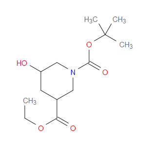 1-TERT-BUTYL 3-ETHYL 5-HYDROXYPIPERIDINE-1,3-DICARBOXYLATE