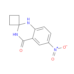 6-NITROSPIRO[1,2,3,4-TETRAHYDROQUINAZOLINE-2,1'-CYCLOBUTANE]-4-ONE - Click Image to Close