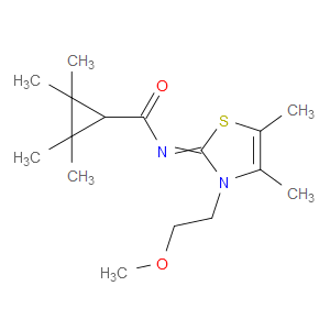 N-(3-(2-METHOXYETHYL)-4,5-DIMETHYLTHIAZOL-2(3H)-YLIDENE)-2,2,3,3-TETRAMETHYLCYCLOPROPANECARBOXAMIDE