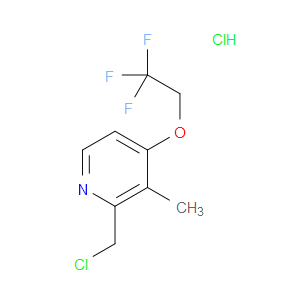 2-CHLOROMETHYL-3-METHYL-4-(2,2,2-TRIFLUOROETHOXY)PYRIDINE HYDROCHLORIDE - Click Image to Close