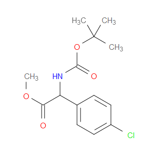 METHYL 2-((TERT-BUTOXYCARBONYL)AMINO)-2-(4-CHLOROPHENYL)ACETATE