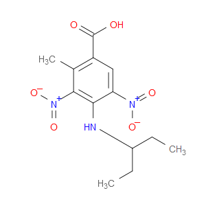 2-METHYL-3,5-DINITRO-4-[(PENTAN-3-YL)AMINO]BENZOIC ACID