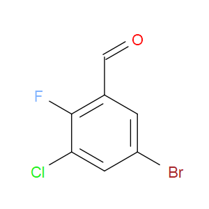 5-BROMO-3-CHLORO-2-FLUOROBENZALDEHYDE