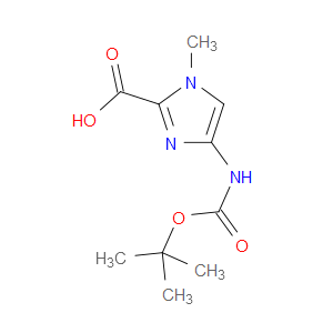 4-((TERT-BUTOXYCARBONYL)AMINO)-1-METHYL-1H-IMIDAZOLE-2-CARBOXYLIC ACID - Click Image to Close