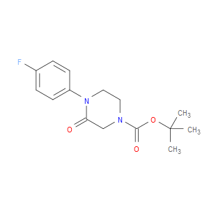 TERT-BUTYL 4-(4-FLUOROPHENYL)-3-OXOPIPERAZINE-1-CARBOXYLATE - Click Image to Close