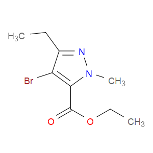 4-BROMO-3-ETHYL-1-METHYL-1H-PYRAZOLE-5-CARBOXYLIC ACID ETHYL ESTER - Click Image to Close