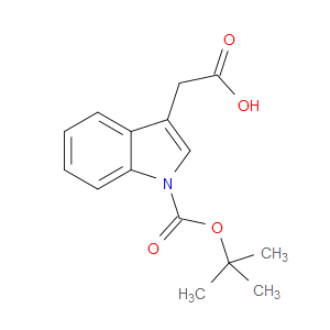 2-(1-(TERT-BUTOXYCARBONYL)-1H-INDOL-3-YL)ACETIC ACID - Click Image to Close
