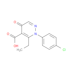 2-(4-CHLOROPHENYL)-3-ETHYL-5-OXO-2,5-DIHYDROPYRIDAZINE-4-CARBOXYLIC ACID