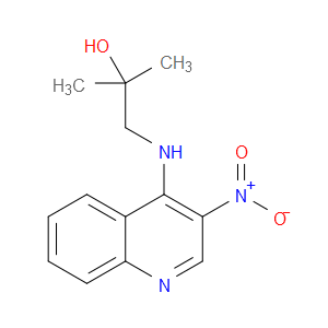 2-PROPANOL, 2-METHYL-1-[(3-NITRO-4-QUINOLINYL)AMINO]-