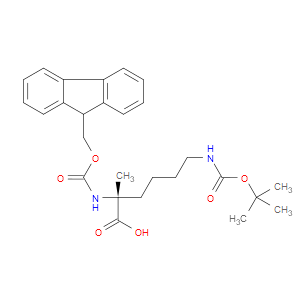 (R)-2-((((9H-FLUOREN-9-YL)METHOXY)CARBONYL)AMINO)-6-((TERT-BUTOXYCARBONYL)AMINO)-2-METHYLHEXANOIC ACID