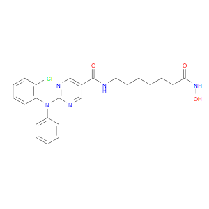 2-((2-CHLOROPHENYL)(PHENYL)AMINO)-N-(7-(HYDROXYAMINO)-7-OXOHEPTYL)PYRIMIDINE-5-CARBOXAMIDE