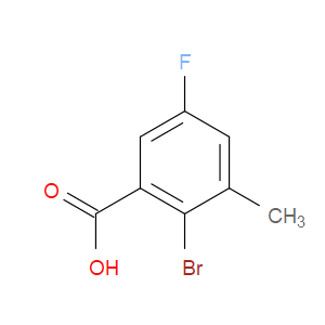 2-BROMO-5-FLUORO-3-METHYLBENZOIC ACID - Click Image to Close