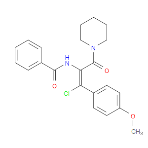 (Z)-N-(1-CHLORO-1-(4-METHOXYPHENYL)-3-OXO-3-(PIPERIDIN-1-YL)PROP-1-EN-2-YL)BENZAMIDE
