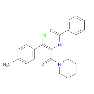 (Z)-N-(1-CHLORO-3-OXO-3-(PIPERIDIN-1-YL)-1-(P-TOLYL)PROP-1-EN-2-YL)BENZAMIDE - Click Image to Close