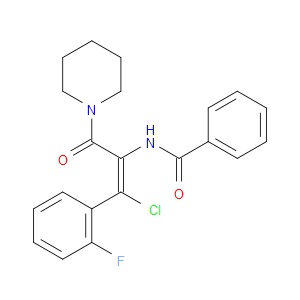(Z)-N-(1-CHLORO-1-(2-FLUOROPHENYL)-3-OXO-3-(PIPERIDIN-1-YL)PROP-1-EN-2-YL)BENZAMIDE