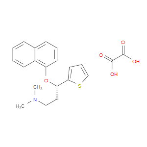 (S)-N,N-DIMETHYL-3-(NAPHTHALEN-1-YLOXY)-3-(THIOPHEN-2-YL)PROPAN-1-AMINE OXALATE - Click Image to Close