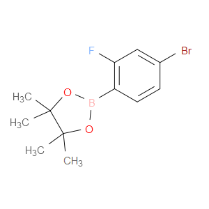 2-(4-BROMO-2-FLUOROPHENYL)-4,4,5,5-TETRAMETHYL-1,3,2-DIOXABOROLANE