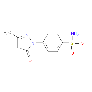 3-METHYL-1-(4'-SULFOAMIDOPHENYL)-5-PYRAZOLONE